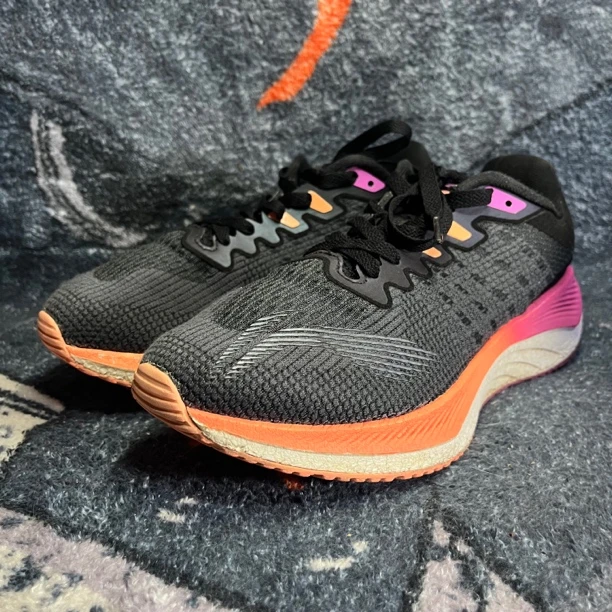 40码LiNing李宁 越影1.0 黑橙 无原盒 鞋底磨损小