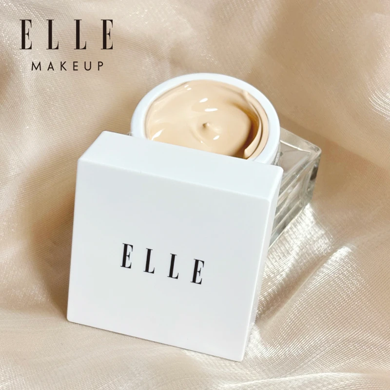 ELLE恒颜遮瑕粉底霜光缎遮瑕自然衬肤裸感妆效裸清透雾感底妆粉霜
