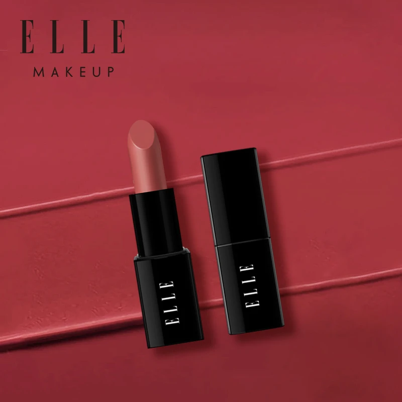 【直播专属】ELLE倾雾迷情雾面哑光唇膏721蜜桃奶杏豆沙粉色试用装