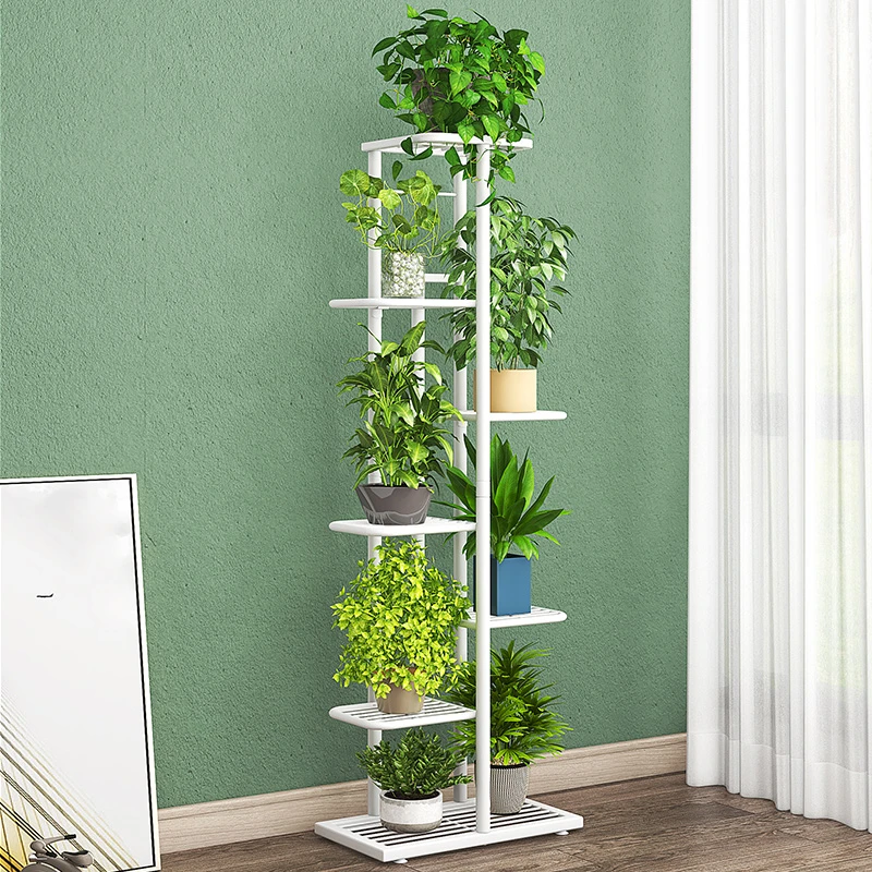 花架子客厅落地式置物架阳台现代简约花盆架多层铁艺多肉花架绿萝