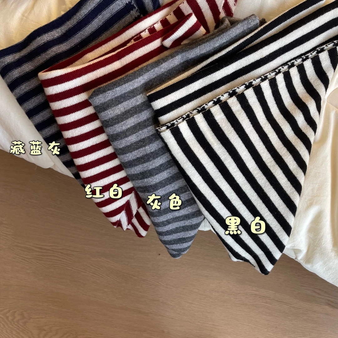 AJDE｜条纹三角围巾 01