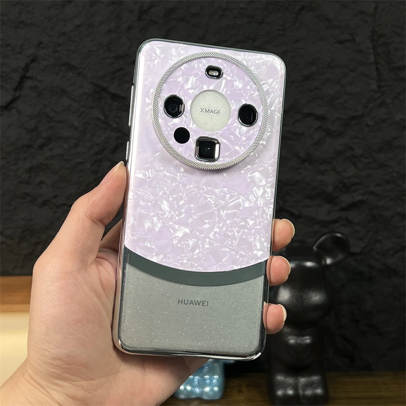 华为mate60pro手机壳粉钻女生mate60全包防摔BRA-AL00保护套+时尚