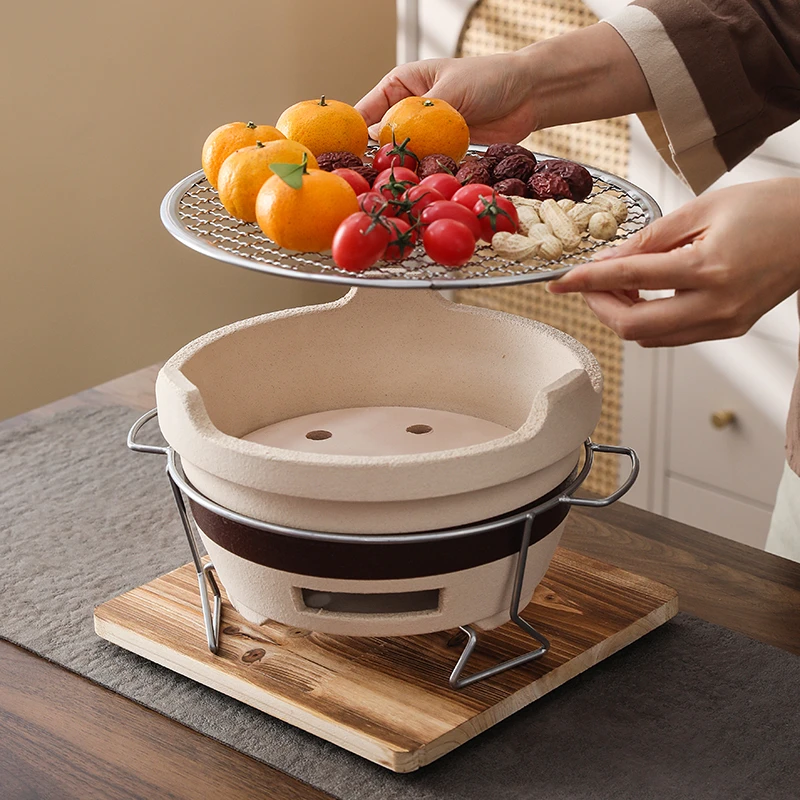 网红围炉煮茶罐罐茶壶煮茶器具室内家用烧烤炉户外打边炉老式炭炉