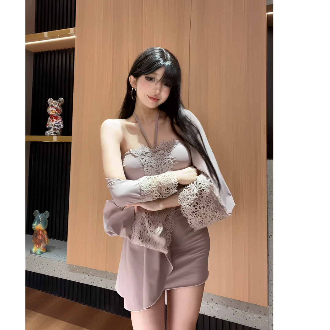 【小洋家】（桃夭诗诗）修身显瘦法式气质包臀裙SXYYN404453