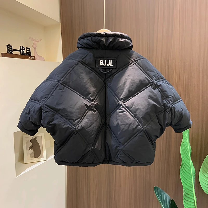 男童羽绒服90白鸭绒2023新款冬季潮牌儿童棉服外套宝宝加厚冬装潮