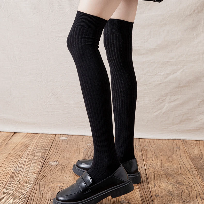 长筒袜子女过膝盖春秋加大码肥胖mm高筒大腿袜女士超长袜粗腿宽松