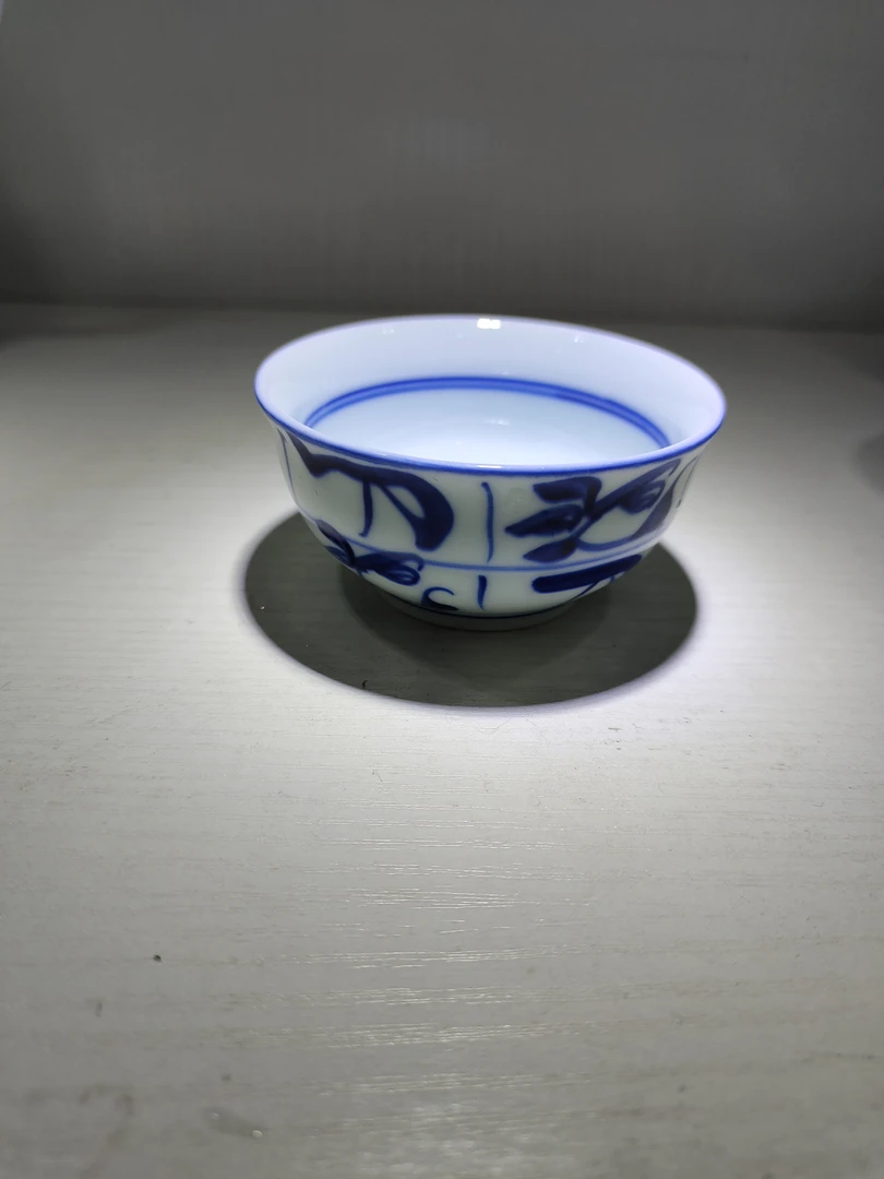 景德镇釉下高温手绘茶花茶盏杯