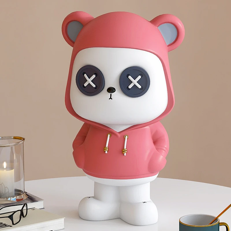 暴力熊存钱罐可存可取家居客厅玄关电视柜桌面儿童房间装饰品摆件