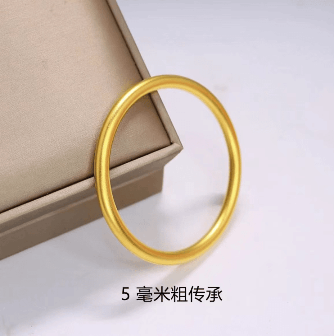 合金手镯 【高端定制】5mm宽精品素圈光面传承手镯-Z7