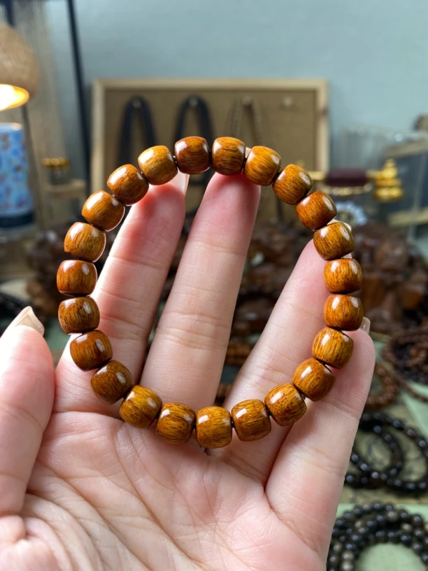 巴布亚贡木年糕单圈8×9mm手串多样性发其一（750）
