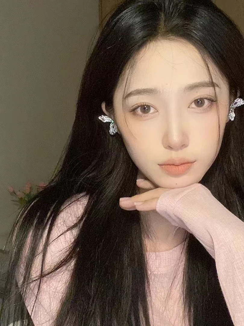 合金耳饰 独特蝴蝶结耳骨夹无耳洞耳夹女ins甜酷冷淡风小众设计感