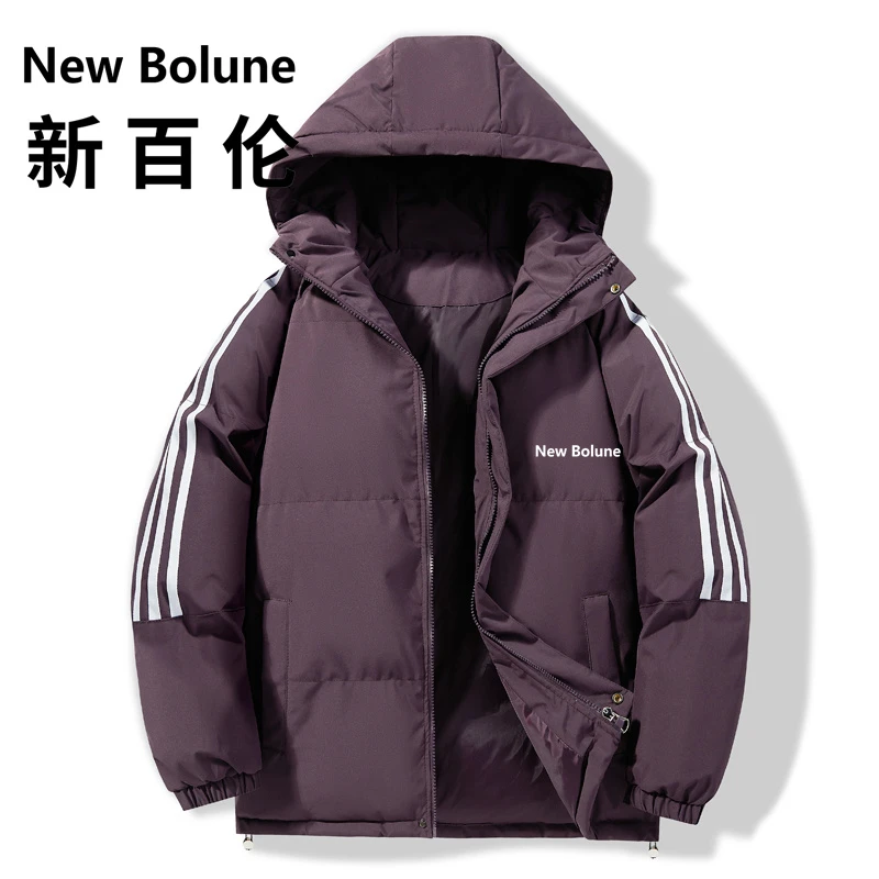 NEWBOLUNE/新百伦连帽棉衣棉服休闲短款男女加厚宽松大码男款棉袄