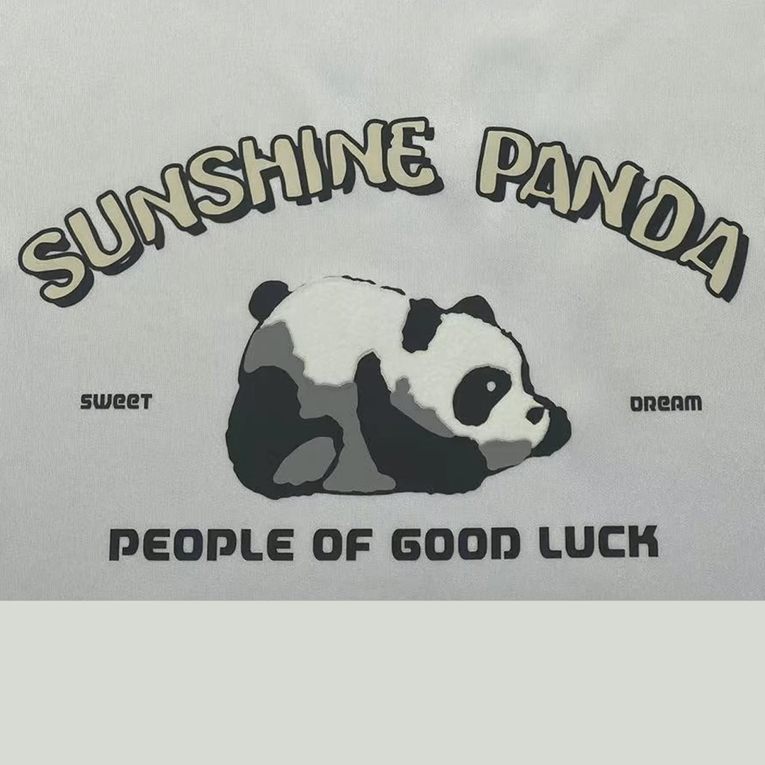 不包邮，熊猫结合工艺烫画服装辅料