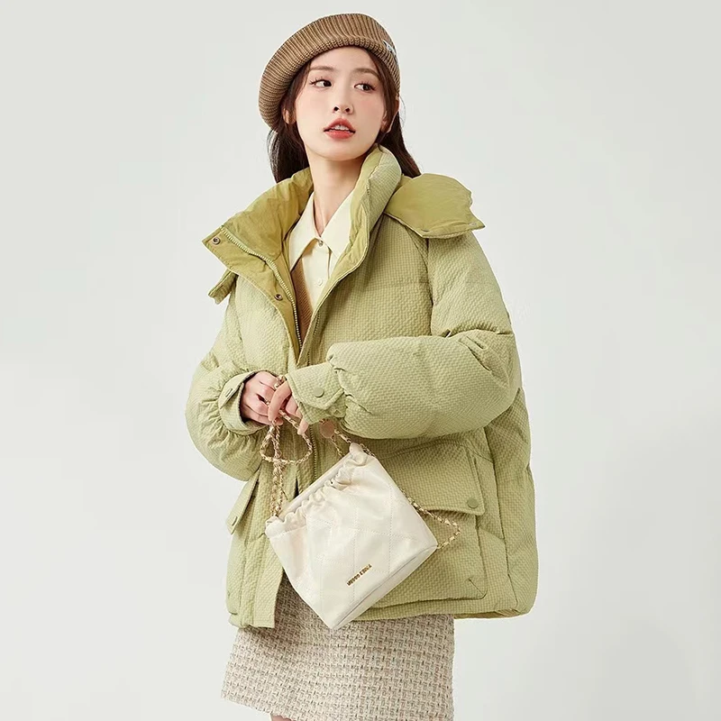 0999棉服女短款新款韩版宽松洋气棉衣连帽小个子面包服外套棉袄潮