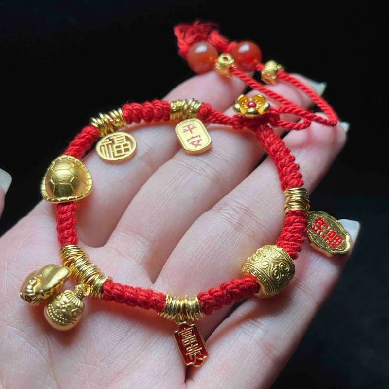 925银银制品 【小魏总返场福利】s925银吉言盘缠手绳