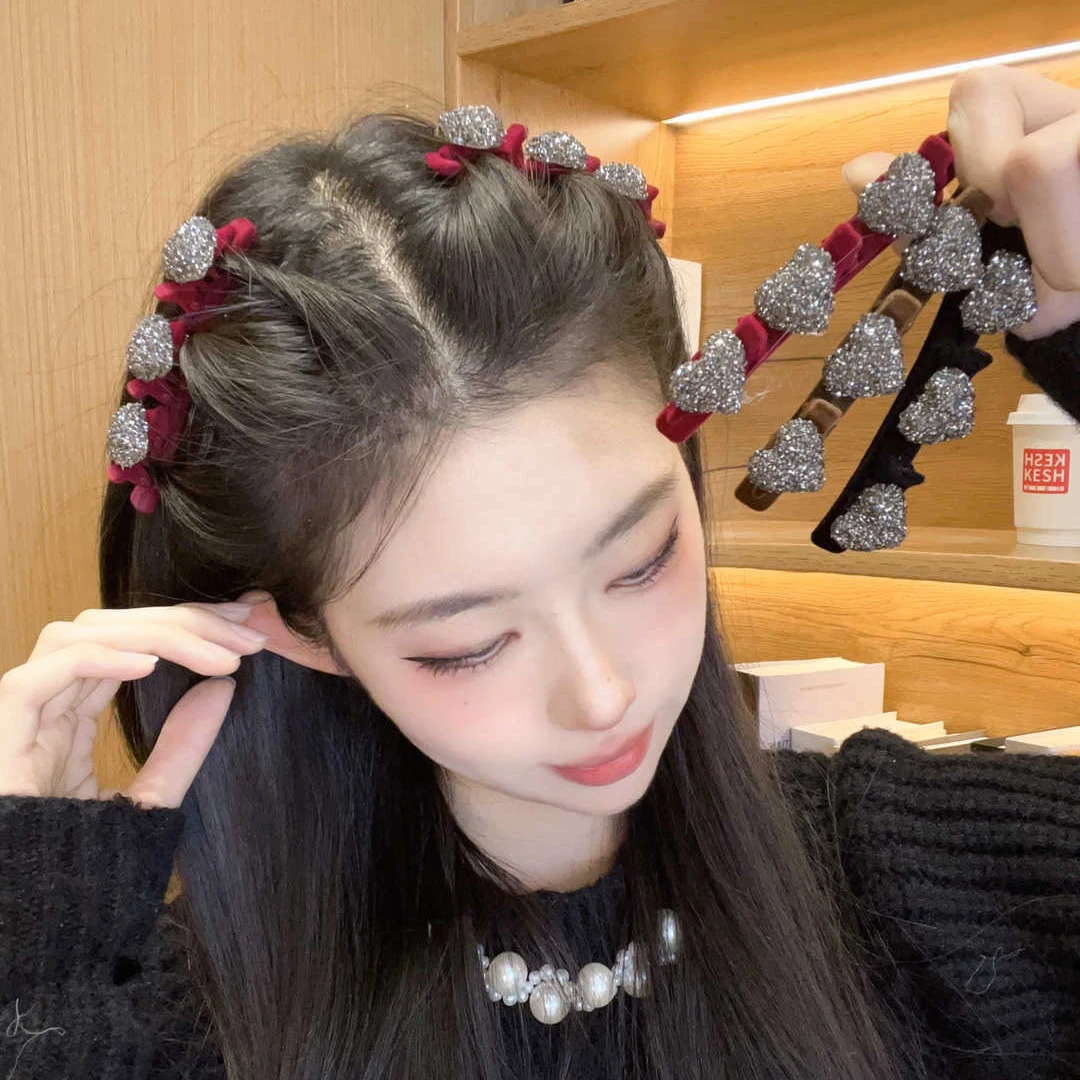 高级感发夹女侧边编发刘海发卡小号抓夹前额头发鲨鱼夹子头饰网红