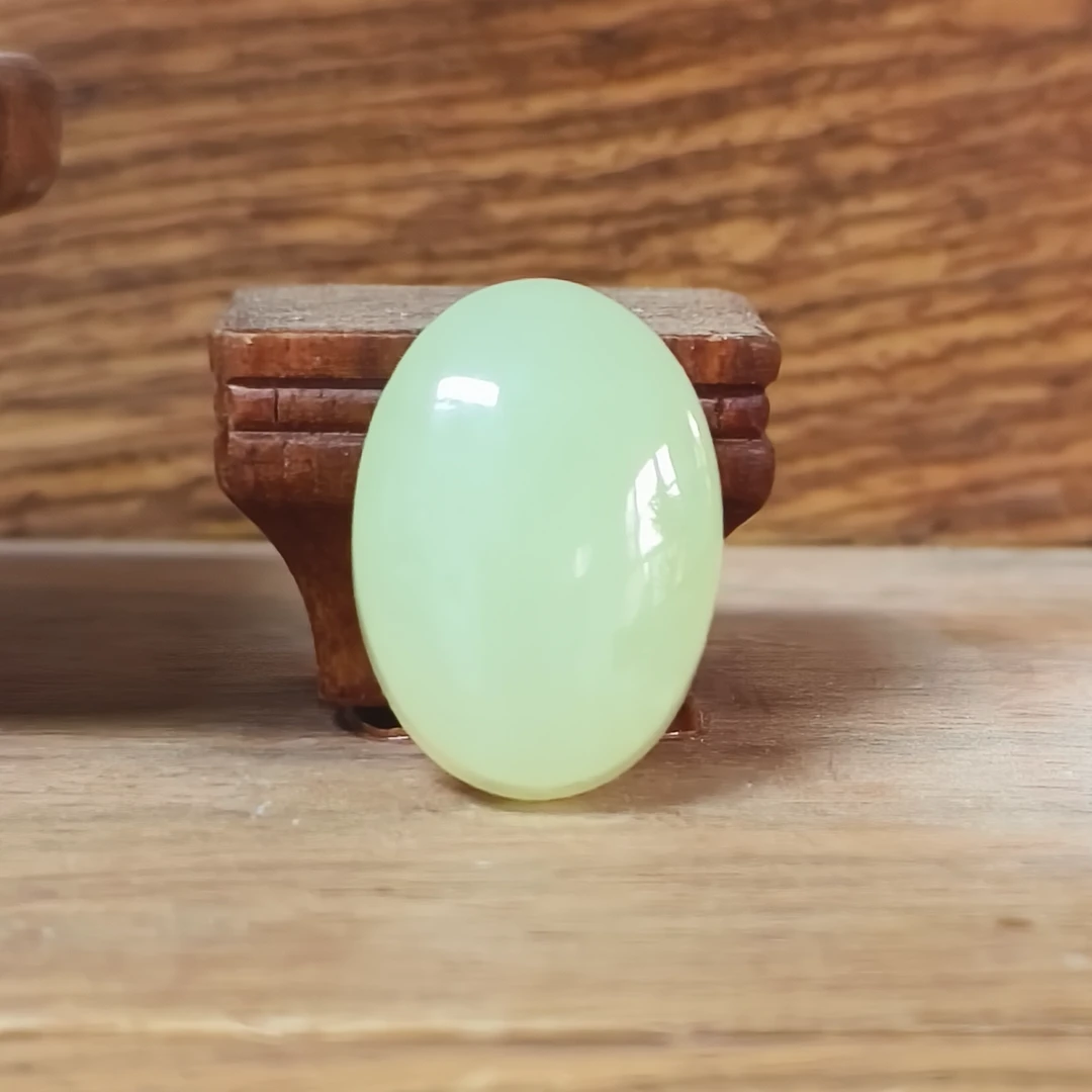 【若羌玉赖哥】和田玉若羌冰黄口戒面