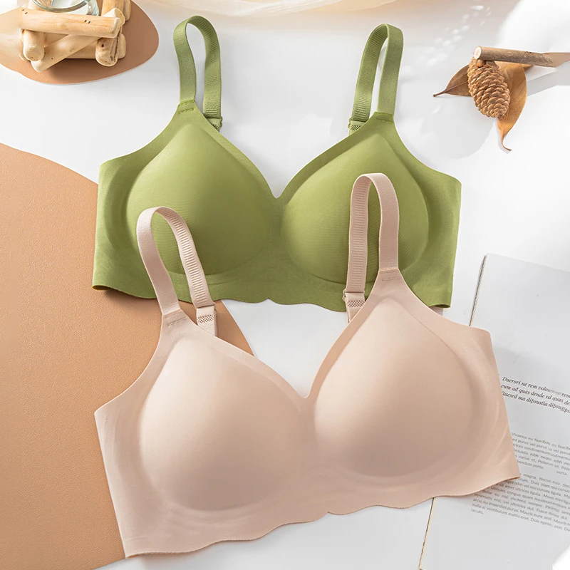 夏季女士内衣舒适上托聚拢大胸显小无痕透气美背文胸罩收副乳bra