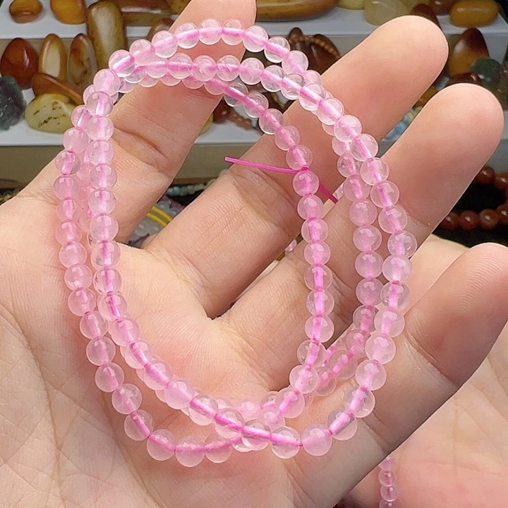 烟晶手链银S925镶嵌手串