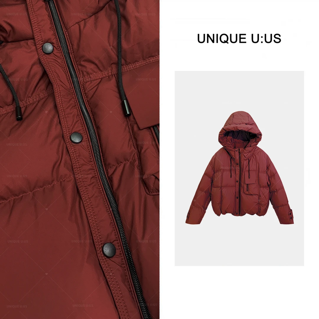 UNIQUE U:US【印象派】冬季保暖气质百搭女装羽绒服-2411119