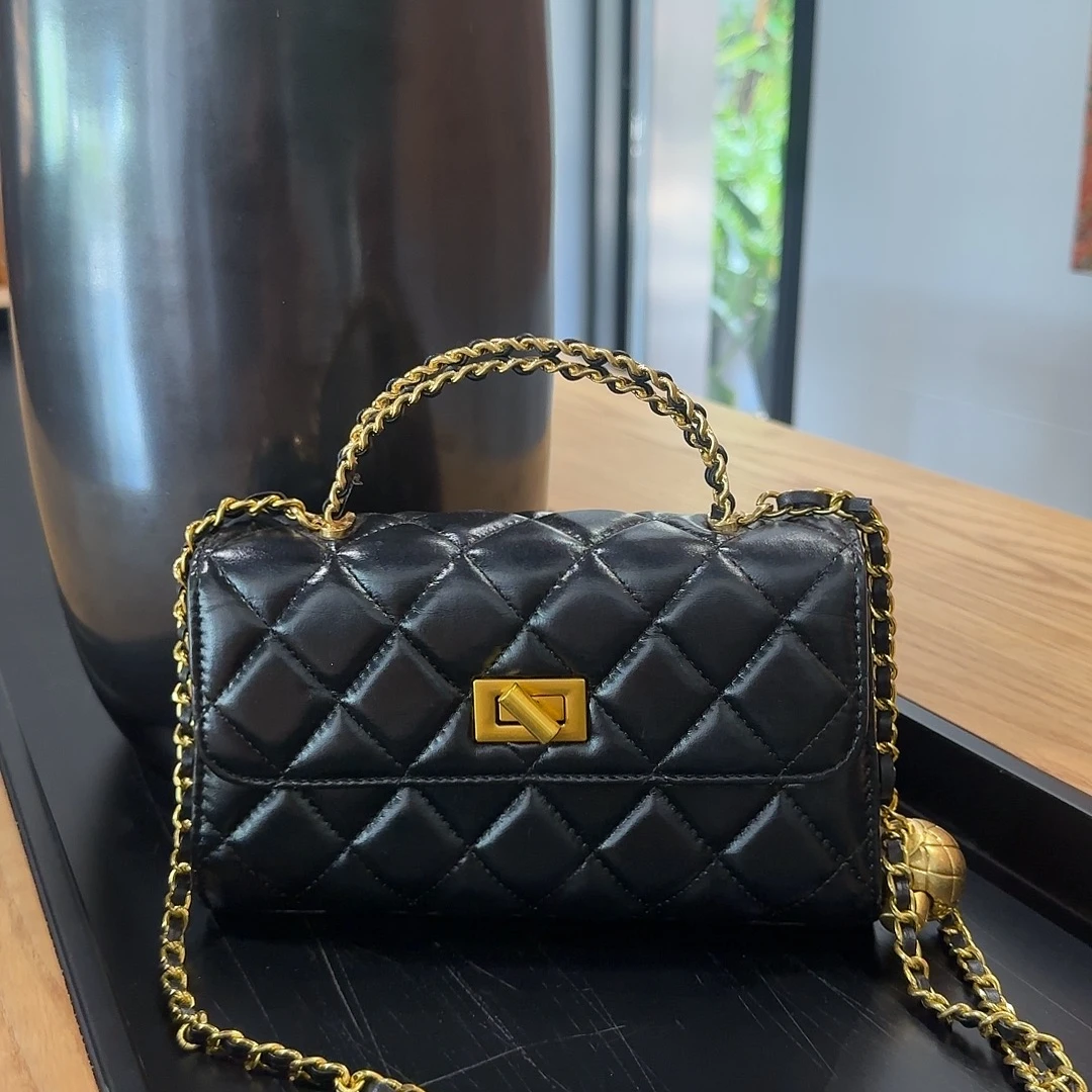 新款包包牛皮轻奢小包百搭单肩新款女包小香风气质时尚小众经典