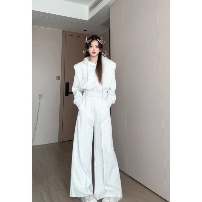 2024新款秋冬季韩系穿搭一整套运动卫衣套装女装爆款高级感