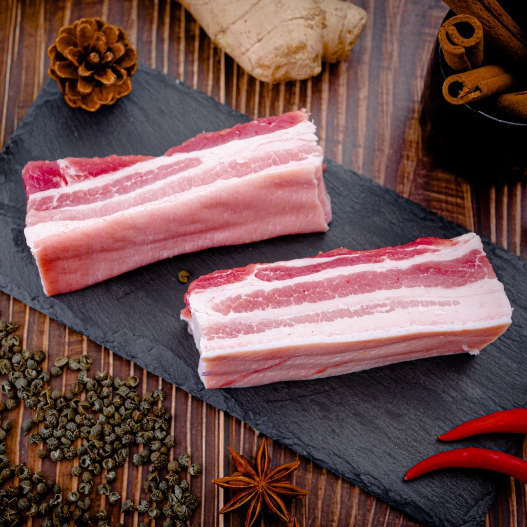 【鲜肉转冻】中粮家佳康亚麻籽五花肉5斤组合发货