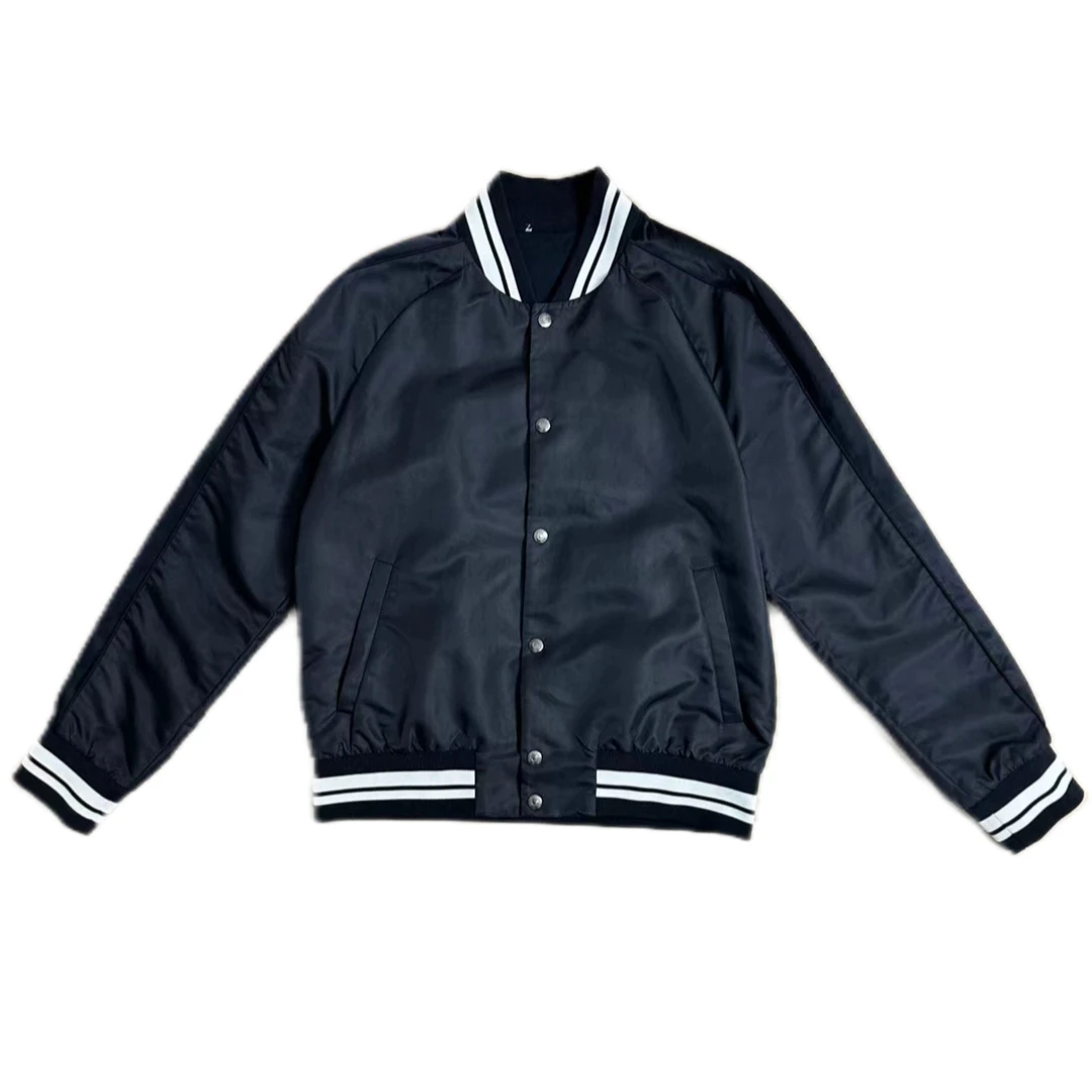 99新 Valentino/华伦天奴 华伦天奴黑色尼龙狼头夹克50码