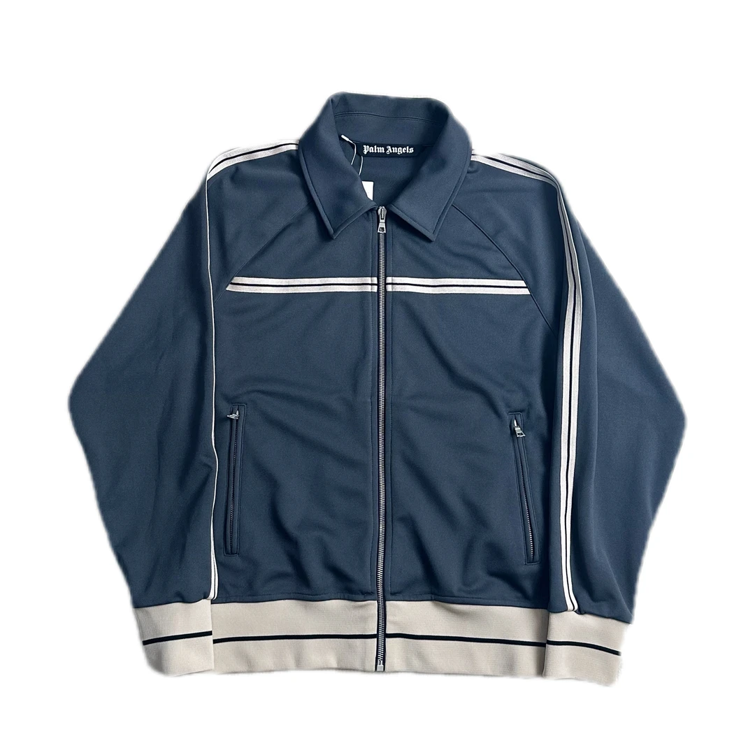 全新未使用 Palm Angels palm angels灰色新款条纹外套m码