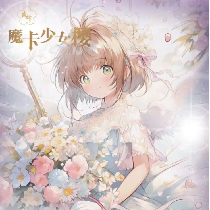 腮【推推】岚卡《魔卡少女樱》绮梦花语系列二创 收藏卡牌 盲盒 代拆