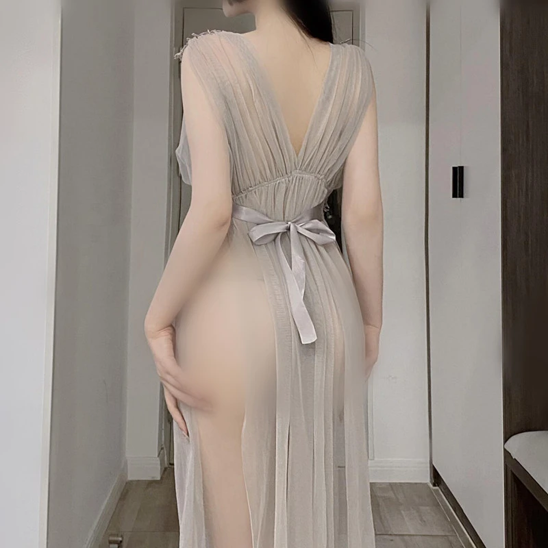 明睡裙三水溶花领性感睡衣诱惑魅力纯公主裙情侣内衣网红爆款