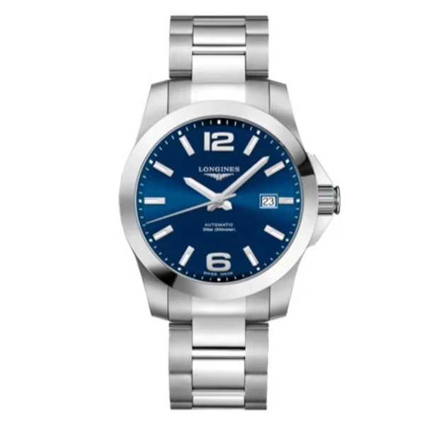 99新 Longines/浪琴 未使用品  康卡斯机械男表300米防水41MM表径