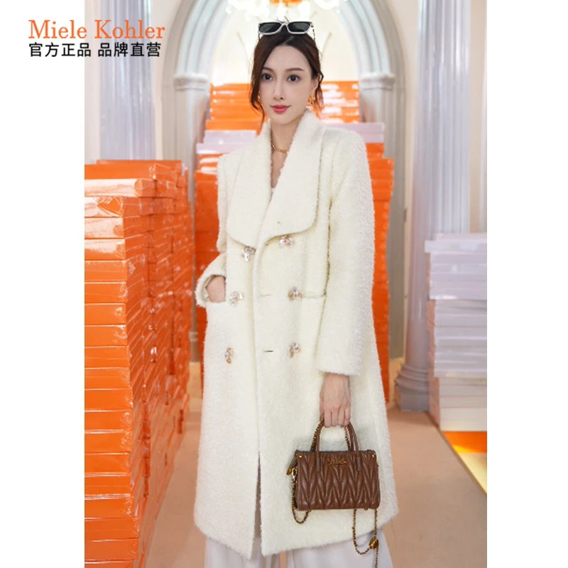 中长款气质羊毛毛呢外套上衣MKOKQ9227【澳门小源同款】