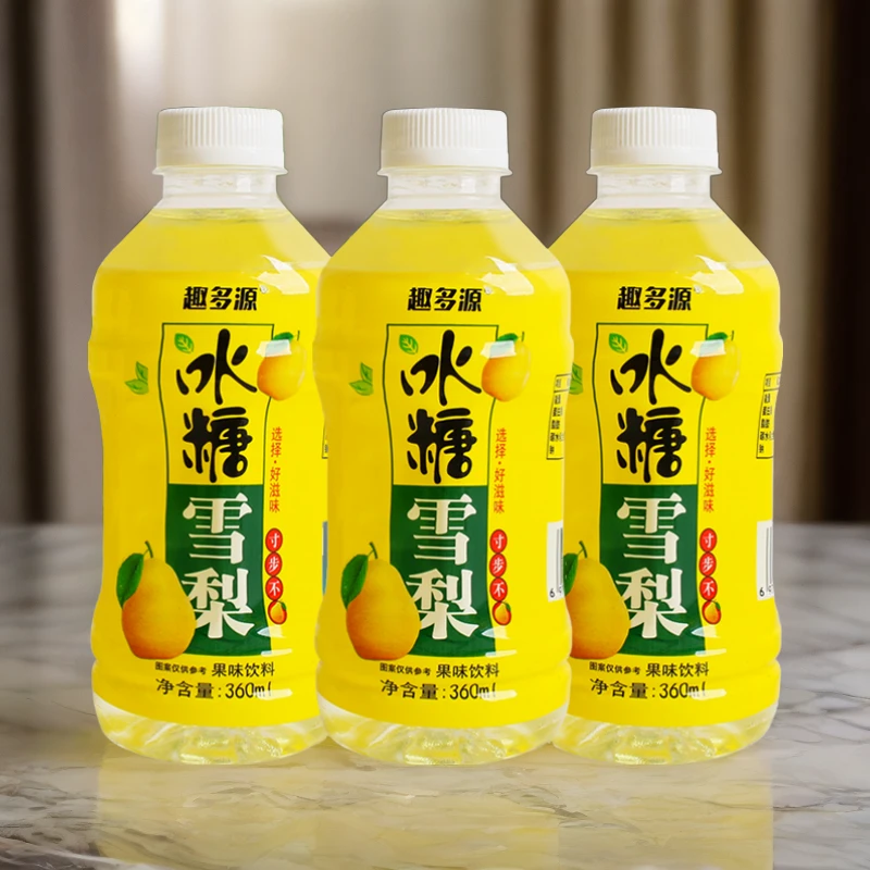 果汁【冰糖雪梨】360ml*6瓶装产品果汁饮料一整箱雪梨果味饮品批发