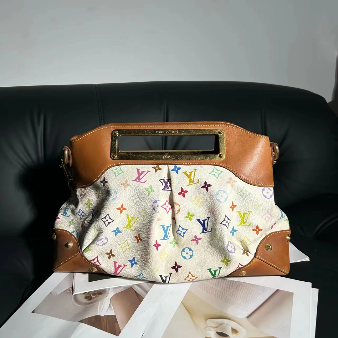 95新 LouisVuitton/路易威登 艾派尔/LV白三彩手提单肩包5962