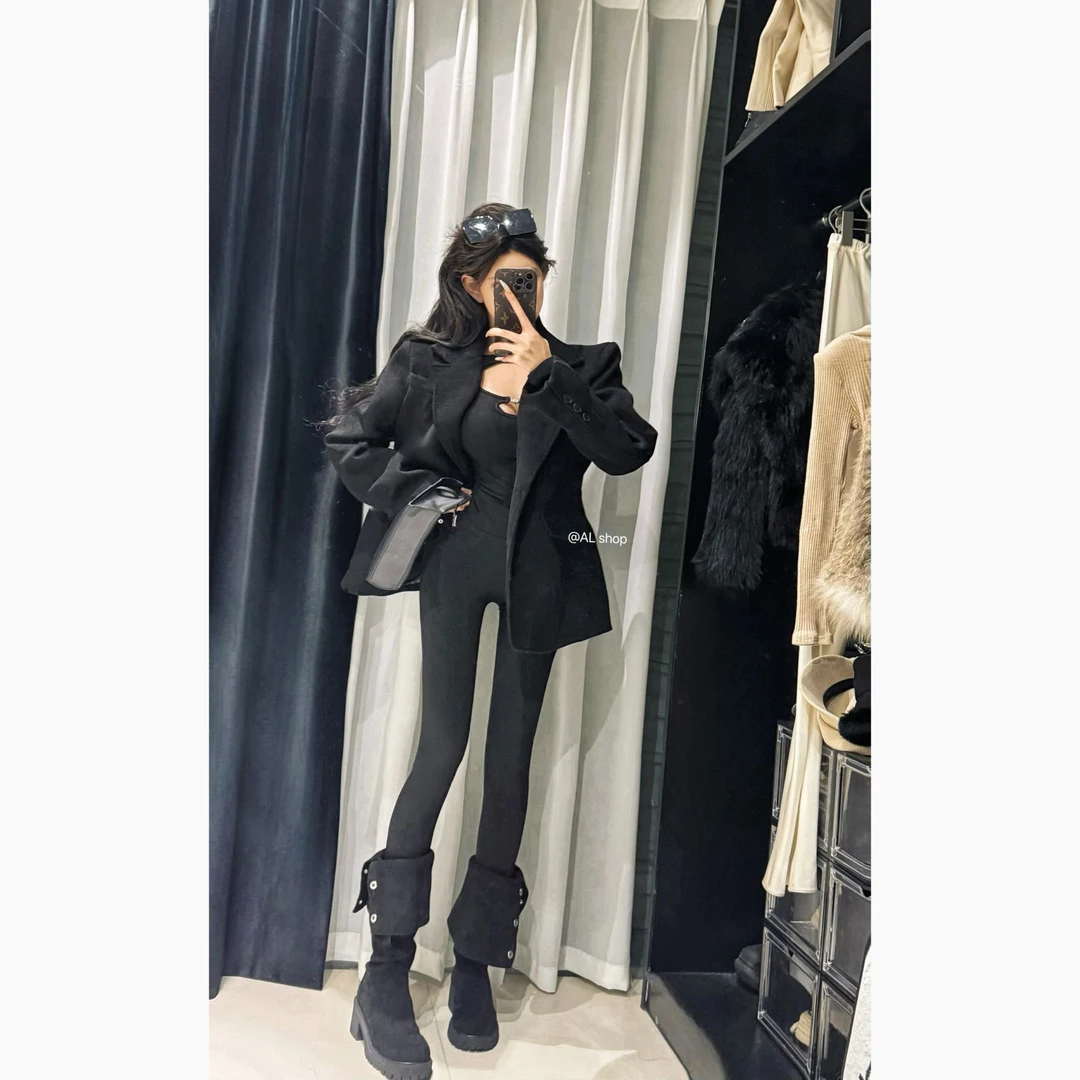 AL SHOP【秋日部】高级感百搭显瘦加棉款西装外套