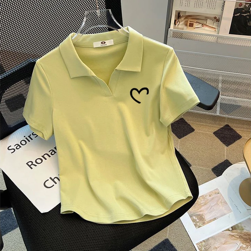 特大码200斤原创修身v领显瘦短袖t恤女洋气复古宽松遮肉上衣ins夏