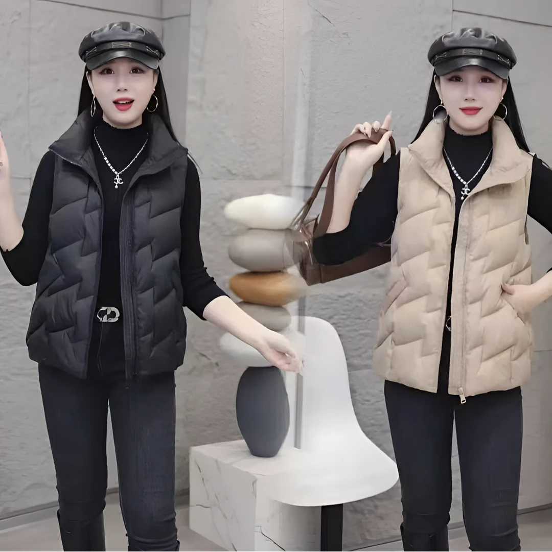 2024秋冬季新款时尚洋气百搭显瘦减龄马甲休闲时尚保暖高级感马甲