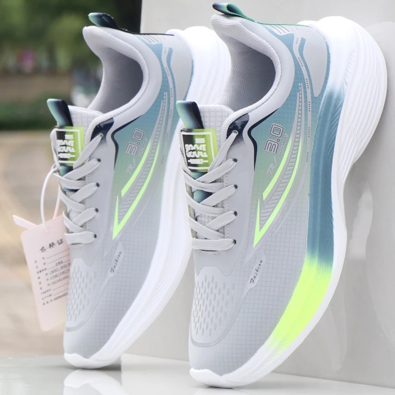 皮面运动鞋男秋冬软底超轻防水休闲鞋青少年减震防滑跑步鞋旅游鞋