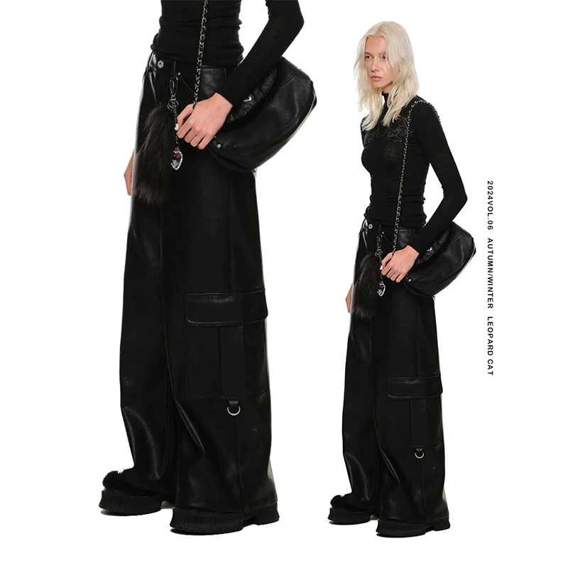 【24冬新Vol.2】1JINN STUDIO 宽松阔腿皮裤