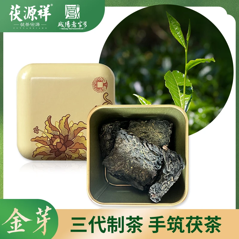 【茯源祥】金奖金芽 100g 特优体验套餐  泾阳茯砖茶 金花茯茶