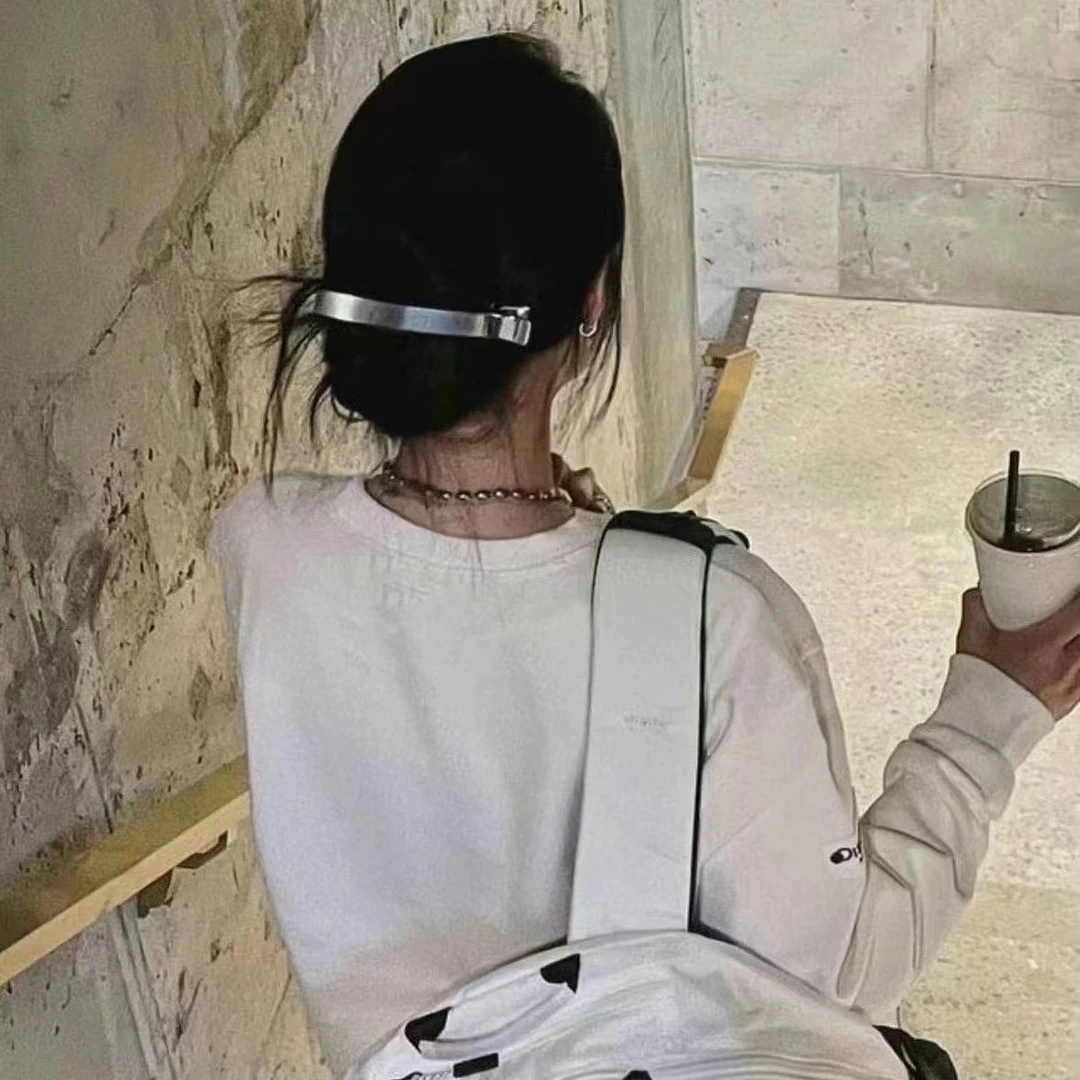 很韩很ins的一字发夹