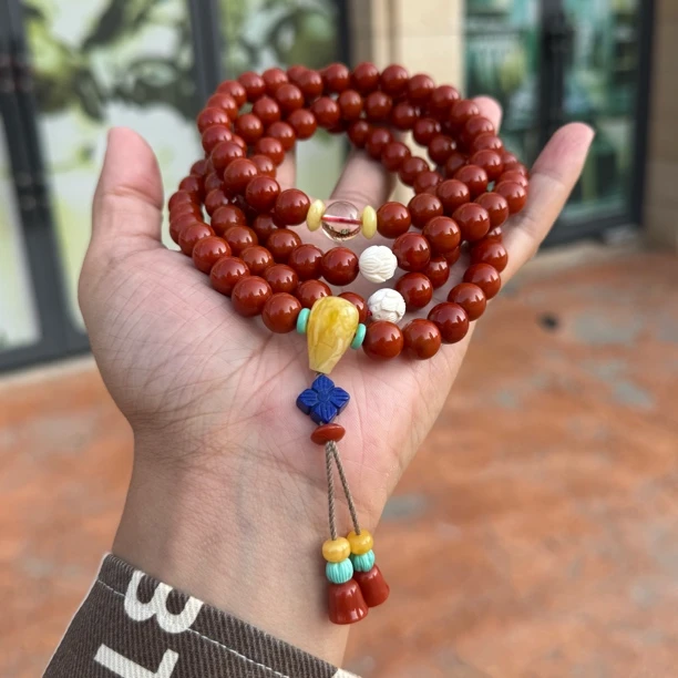 南红玛瑙108颗10mm