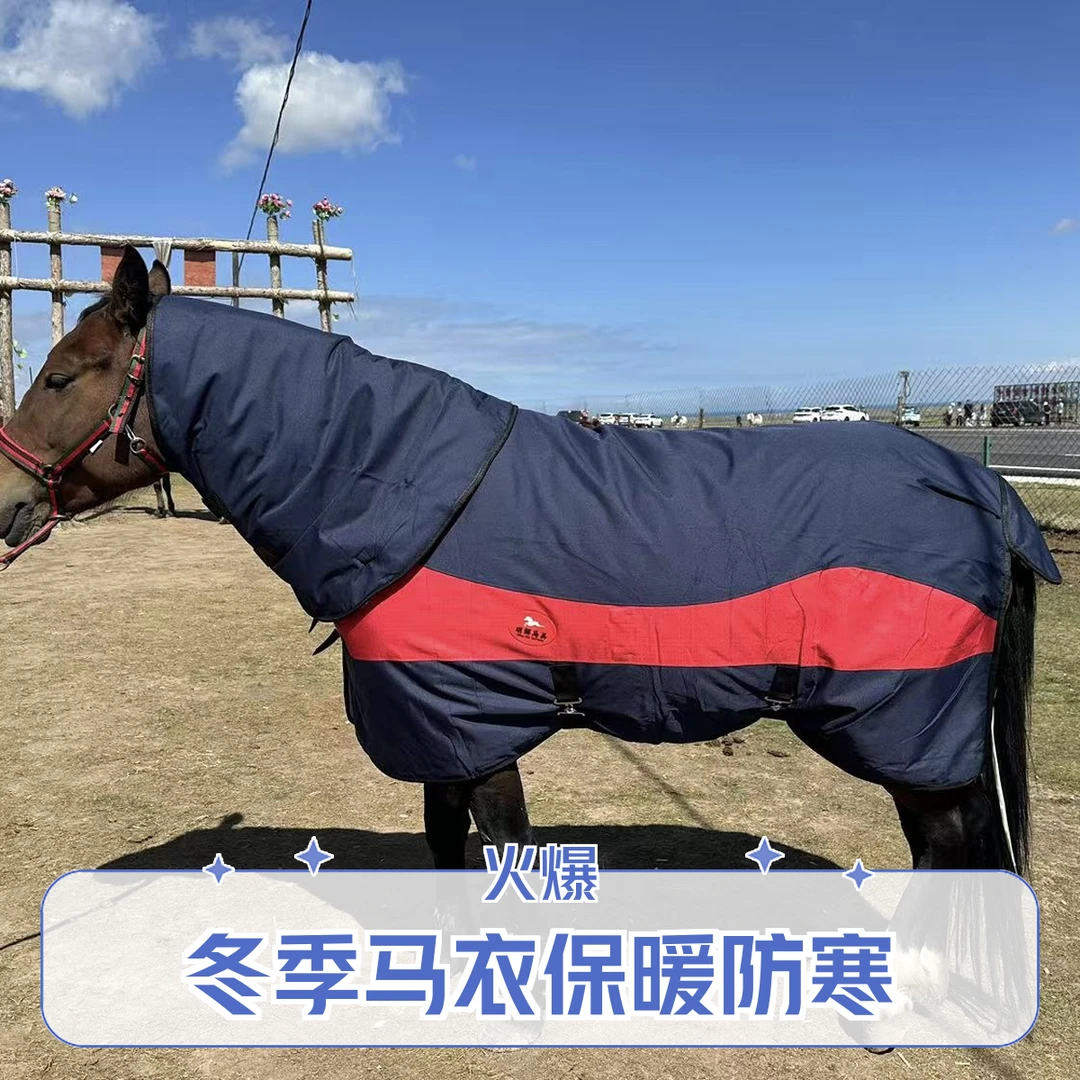新品明辉冬季加厚马衣900克丝绵防水透气保暖大马马驹通用防寒
