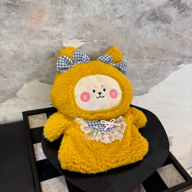 带蝴蝶结黄色娃娃热水袋RSD005