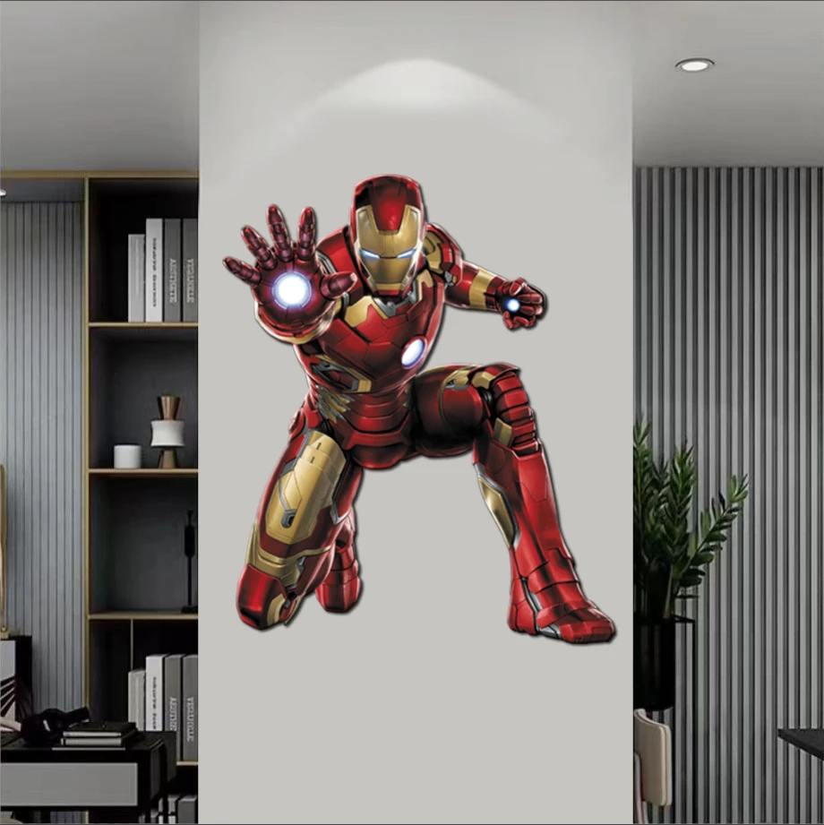 D116钢铁侠装饰画客厅背景墙挂画玄关装饰画床头画卧室挂画-10