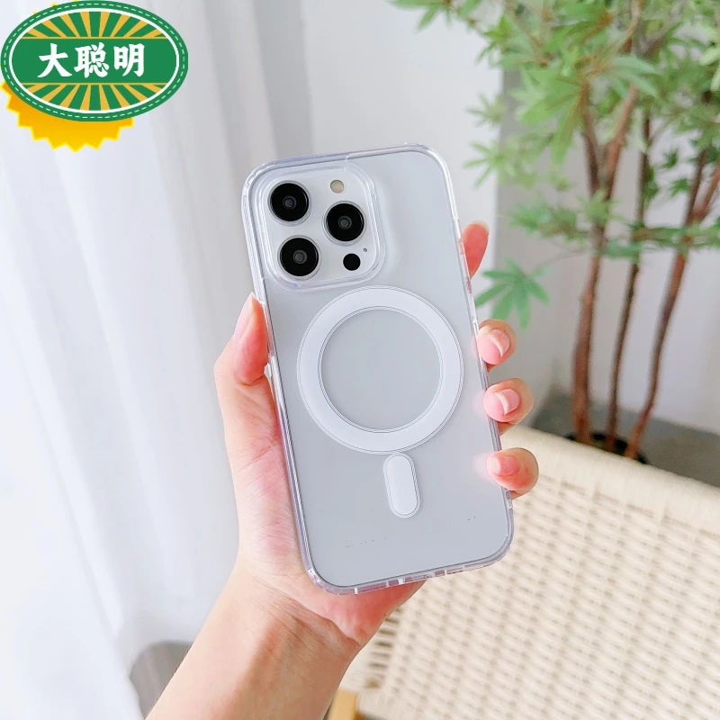 爆款Magsafe磁吸iPhone15Pro手机壳苹果14全包11防摔12透明硬壳13