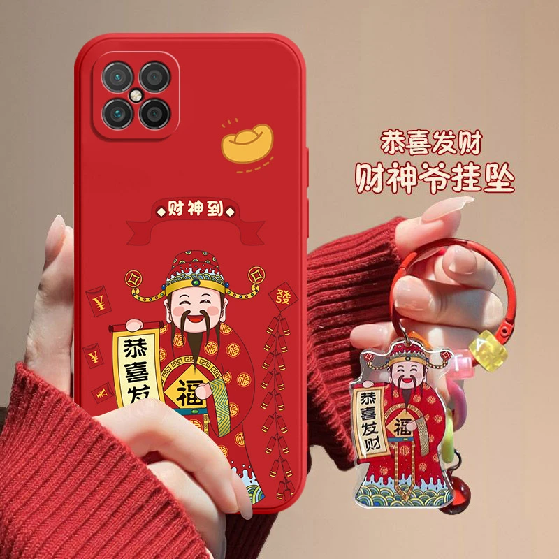 财神爷华为nzones7pro+手机壳SP300创意女直边软壳个性防摔男简约