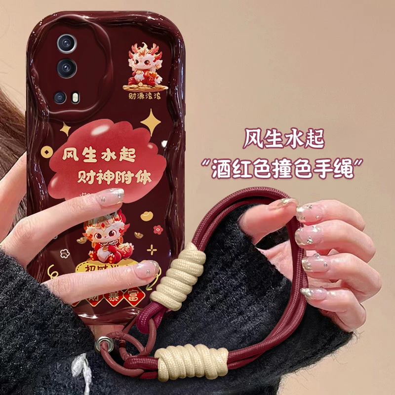 财神附体iqooz5x手机壳V2131A网红viv0软壳个性男女潮新年款防摔