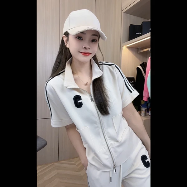 2023夏季宽松休闲时尚减龄套装女款气质小个子活泼减龄两件套装